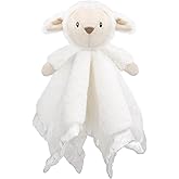 BEILIMU Baby Security Blanket for Boys Girls, Lovey Soft for Newborn Cute Lamb Snuggle Toy Plush Stuffed Animal, White 16 Inch