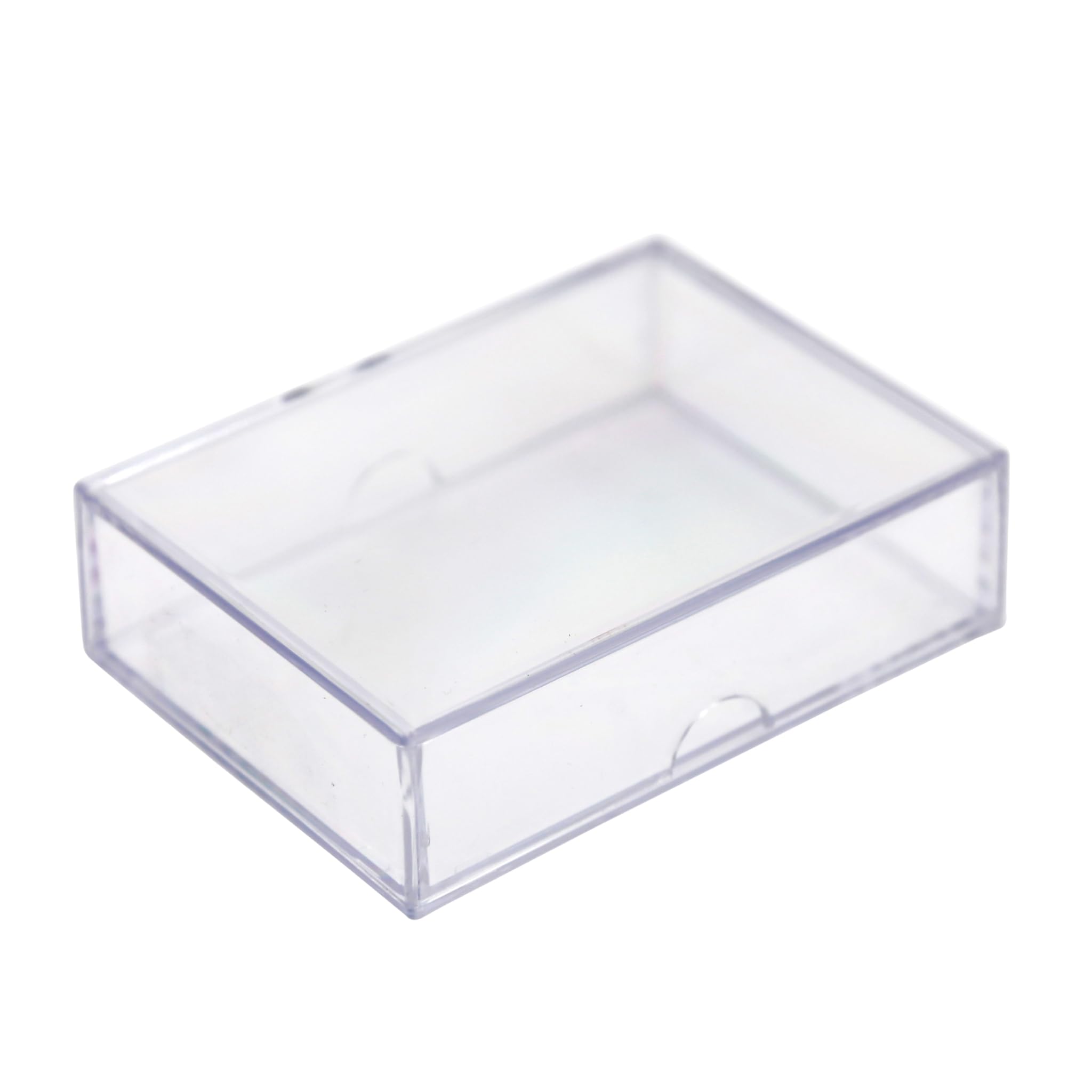 Photo 1 of 10 Pack Clear Acrylic Card Storage Boxes with Lids – 3 1/2" L x 2 1/2" W x 1" H Baseball Card Storage Box, Sports Card Boxes, Magic Card Storage Box and Playing Card Case – Made in USA