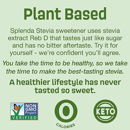 SPLENDA Stevia Zero Calorie Sweetener, Plant Based Sugar Substitute