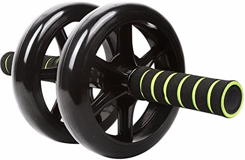 Self-retractable Abdominal Exercises Workout Roller Wheel with a Knee Mat