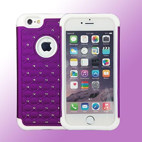 Linnsek Dual Layer Apple Phone Cover[Extra Front Raised Lip] [Shock-absorption] [Hard plastic and Soft Silica] For iphone6/6S  4.7inch (AW7)