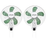 (2) HYDROFARM ACF16 Active Air 16" Wall Mountable Oscillating Hydroponic Fans
