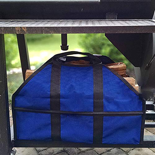 TOOGOO Large Log Carrier Tote Bag Outdoor Camping Firewood Carrying Wood Holders Storage Bag Black