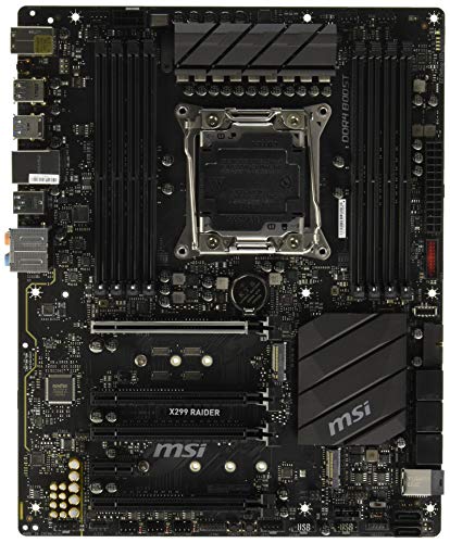 MSI Pro Series Intel X299 LGA 2066 DDR4 USB 3.1 SLI ATX Motherboard (X299 Raider)