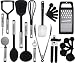 Lux Decor Kitchen Utensils Set, 23 Pieces Nylon and Stainless Steel Kitchen Utensils, Non-Stick and Heat Resistant Cooking Utensils Set, Useful Kitchen Tools and Gadgets primary