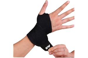 Ovyuzhen Wrist Support Brace Sports Exercise Training Hand Protector Neoprene Wrist Wraps with Thumb Loops -Suitable for Both Right and Left Hands