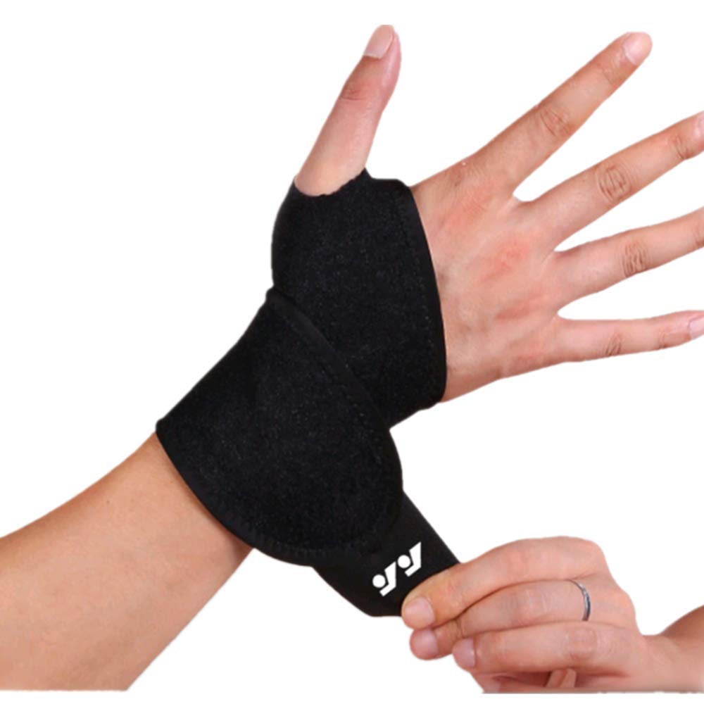 Photo 1 of Ovyuzhen Wrist Support Brace Sports Exercise Training Hand Protector Neoprene Wrist Wraps with Thumb Loops -Suitable for Both Right and Left Hands