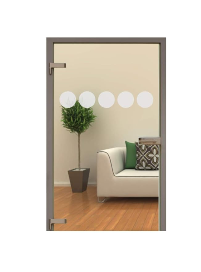 rs-interhandel Glastür Aufkleber Tattoo Folie Glasdekor Fensterfolie Sichtschutz Wohnzimmer, Bad, Küche oder für alle Glasflä