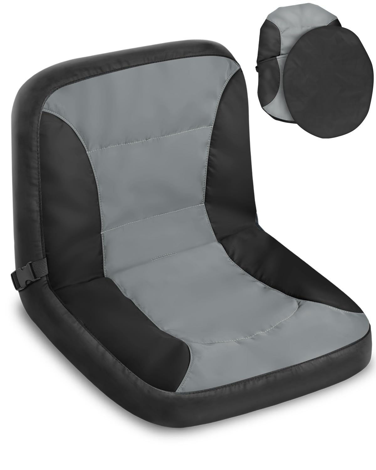 Photo 1 of PACETAP Riding Lawn Mower Seat Cover with Waterproof Cover, Durable Polyester Universal Lawn Mower Seat Cover Compatible with John Deere, for Craftsman, for Cub Cadet, for Kubota (Splicing,Medium)