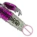 Female Sex Toy, FTXJ New 25CM Waterproof Dildo Vibrator G-spot Multi Speed Massager Toy (Purple)