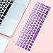 Keyboard Cover Compatible Lenovo IdeaPad 320/330/330s 340s 520 720s 130 S145 L340 S340 15.6 inch, IdeaPad 320/330 17.3 inch, IdeaPad 520 15.6 inch Laptop,GradualPurple
