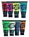 Glow Party- Black Light Face and Body Paint, Washable Non-Toxic, UV / Reactive Neon Colors, 8 Tube Party Pack, 0.34 ounce. each