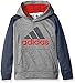 adidas Little Boys' Athletic Pullover Hoodie, Mercury Grey Heather, 6