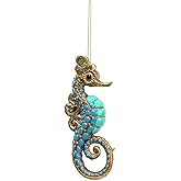 Comfy Hour Under The Sea Collection 6" Ocean Wild Animal Seahorse Ornaments, Summer Decoration, Resin