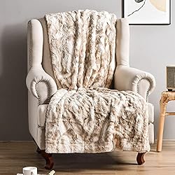 Soft Throw Blanket, 50" x 60" Luxurious Warm Thick