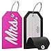 Shacke Mr & Mrs Luggage Tag (Black/Pink)