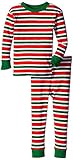 New Jammies Little Boys' Snuggly Pajama, Christmas Stripes, 5