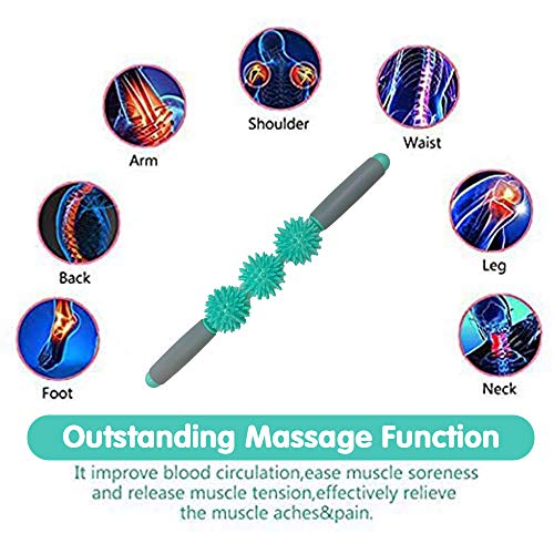 Acupressure Mat and Neck Massgae Pillow Set for Back Pain Relief