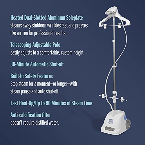Conair Full Size Garment Steamer for Clothes, Turbo ExtremeSteam 1875W