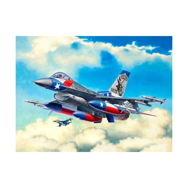 Revell Modellbausatz Flugzeug 1:144 - Lockheed Martin F-16C Fighting Falcon im Maßstab 1:144, Level 4, originalgetreue… – Bild 7