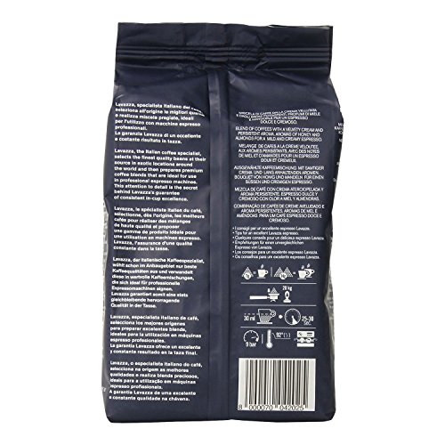 Lavazza Kaffee Espresso Super Crema, ganze Bohnen, Bohnenkaffee (6 x 1kg Packung) – Bild 5