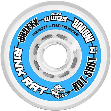 Rink Rat Hot Shot White/Blue 72mm 76a