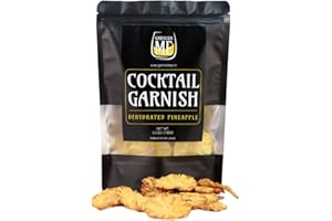25+ Dried Pineapple slices | ME Garnish 3.5Oz Dried pineapple wheels | dehydrated pineapple garnish | dried fruit for cocktails | dehydrated fruit for cocktails | cocktail garnishes for drinks (3.5 Oz)