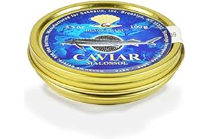 BLACK PEARL Ossetra Sturgeon caviar 100g (3.5 oz)