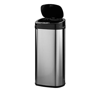 Amazon Co Jp 自動ゴミ箱 45l 45l袋対応 Shkglab 45リットル センサー式 スリム ダストボックス おしゃれ 消臭 におい ふた付き クラッシュ ボックス 分別ゴミ箱 1年保証 ホワイト ブラック シルバー シルバー ホーム キッチン