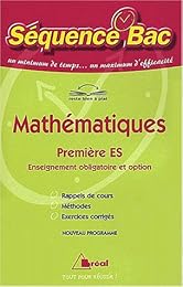 Mathématiques, première ES