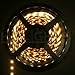 HitLights Weatherproof Warm White LED Light Strip, High Density 5050 - 16.4 Feet, 300 LEDs, 3000K, 218 Lumens per Foot. 12V DC