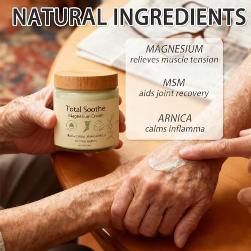 LBOYLOVE® Total Soothe Magnesium Cream,Nerve Relief Cream,Joint Relief with Mineral Delivery Formula, MSM & Arnica for Knee Joint & Muscles
