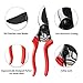 Lakaw Professional Stainless Steel Bypass Pruning Shears (LK-03041)，Garden Shears，Hand Pruners，Garden Clippers.（Red）thumb 2