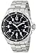 Akribos XXIV Men's AK689BK Essential Swiss Quartz Black Dial Stainless Steel Bracelet Watch