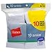 Hanes Men's 10-Pack Athletic Reinforced Toe and Heel Ankle Socks