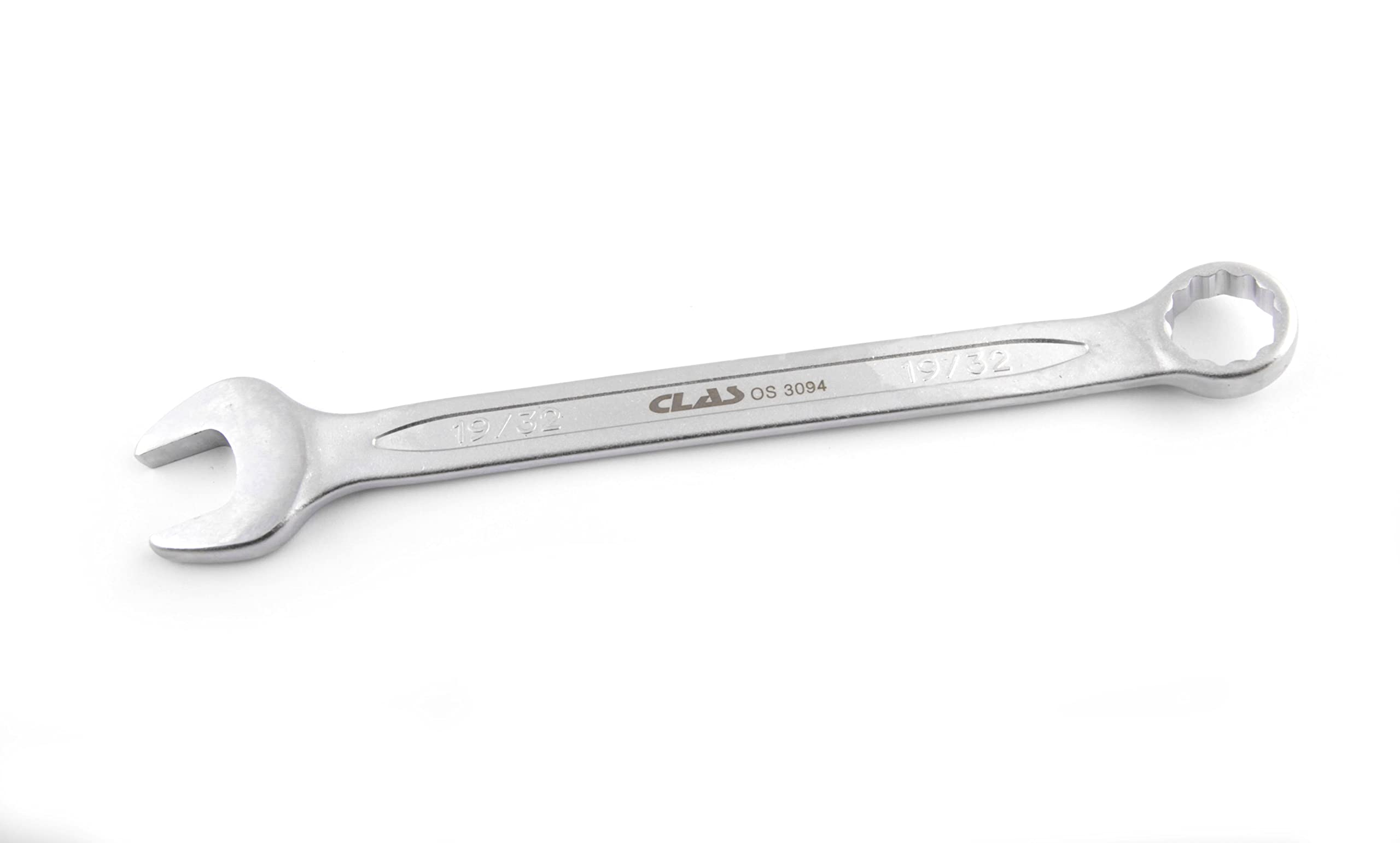 CLAS Equipements Combination Spanner 19/32 Inch 12-Point CRV DIN ISO 3113 - OS 3094