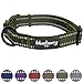 Blueberry Pet Essentials Safe & Comfy 3M Reflective Adjustable Dog Collar - Olive Green, Small, Neck 12