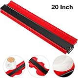20 inch Multi-functional Contour Gauge Plastic Profile Gauge Multifunctional Shape Duplicator Edge Shaping Measure Ruler for Professional Precise Measurement