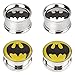 IPINK-Batman Stainless Steel Screw-On Gauges/Tunnels Double Flare Ear Plugs 2 Pairs