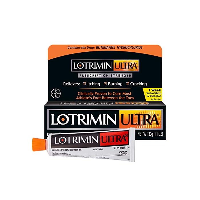 Lotrimin Ultra 1 Week Athlete's Foot Treatment - Antifungal Cream with Butenafine Hydrochloride 1% for Rapid Relief from…