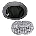 Bone Dry Lattice/Stars & Stripes Design Pet Bed, Oval Small - 22 x 17 x 7, Lattice Gray