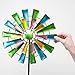 Bits and Pieces - Set of Two (2) Dots and Paddle Mini Wind Spinners - Decorative Kinetic Wind Mills - Unique Outdoor Lawn and Garden Décor, Lawn Ornaments