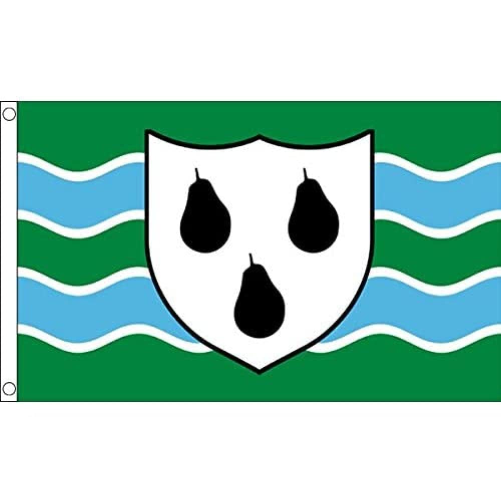 AZ FLAG - Worcestershire New County Flag - 3x5 Ft - 100D Polyester County Of Worcs. - England Banner with Two Metal Grommets - Fade Resistant - Vivid Colors - 3' x 5' Feet - 150x90 Cm