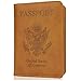 GDTK Leather Passport Holder Cover Case RFID Blocking Travel Wallet (California Desert)