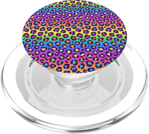 Super Cute Rainbow Decor Rainbow Cheetah Leopard PopSockets PopGrip for MagSafe