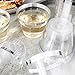 ConnectedPlus 9 oz Silver Rimmed Plastic Cups: 100 Fancy Disposable Wine, Cocktail or Punch Glasses - Clear Tumbler Cup Perfect for a Wedding Reception, Elegant Holiday Party and More