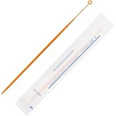 PEKYBIO 10&mu;l Sterile Inoculating Loop, Individually Wrapped, 100 Pcs | Disposable Plastic Inoculation Stick. Polystyrene Sampling Rod. Suitable for Biological and Scientific Lab. Blue