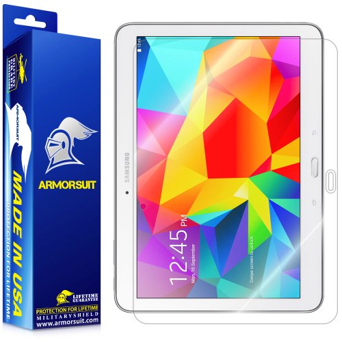 ArmorSuit MilitaryShield - Samsung Galaxy Tab 4 10.1 Screen Protector - Anti-Bubble Ultra HD Shield w/ Lifetime Replacements