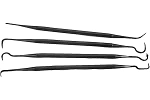 Tipton Cleaning Picks with Shaped Ends, 4 Pack, Polymer, Stainless Steel, for Cleaning, Maintenance, and Gunsmithing