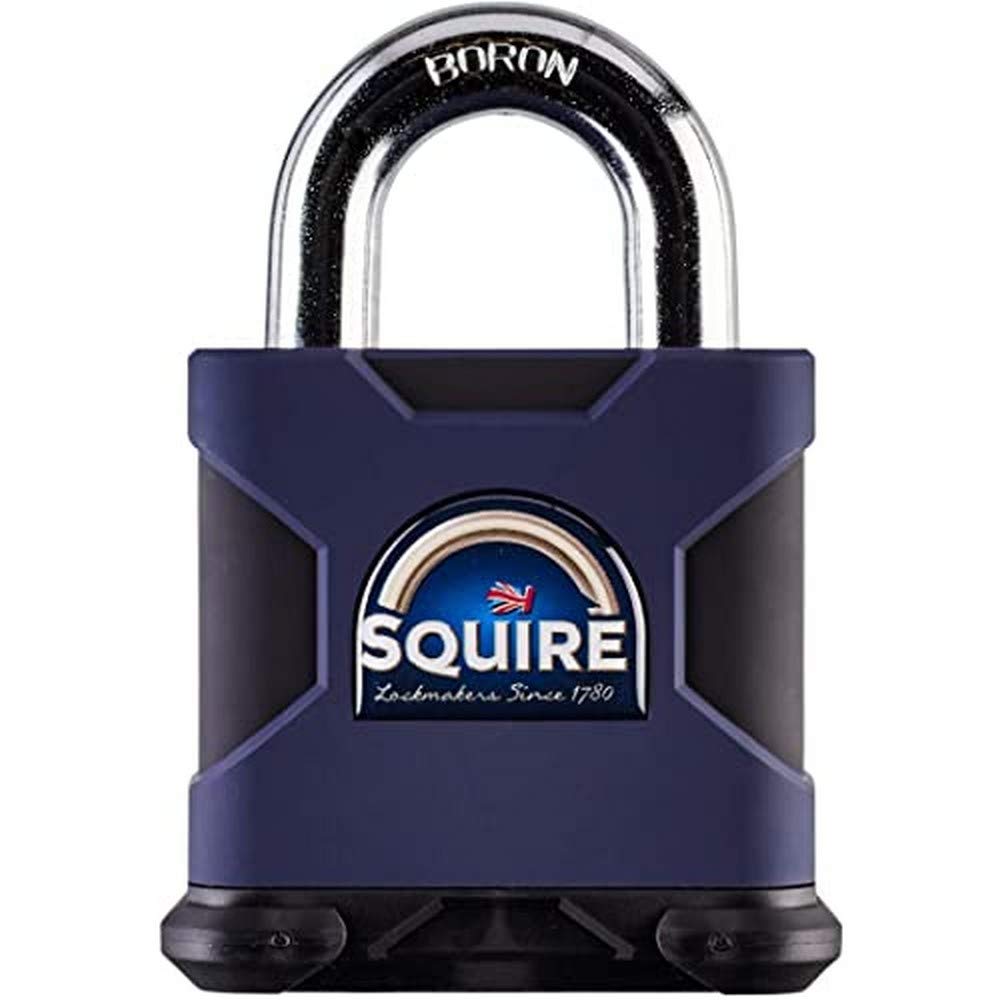 Henry Squire Stronghold 6 Pin S Cylinder Open Shackle Steel Padlock, 80 mm (Length)